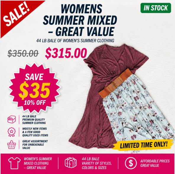 WOMEN'S SUMMER MIXED - GREAT VALUE