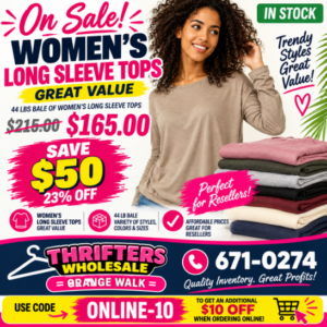 WOMENS LONG SLEEVE TOPS - GREAT VALUE