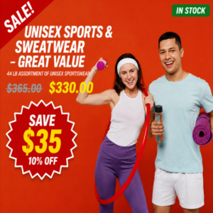 UNISEX SPORTS & SWEATWEAR GREAT VALUE